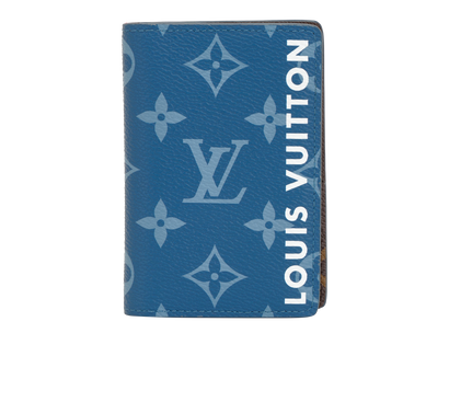 Louis Vuitton Pocket Organiser, &pound;295, Accessories, Blue, Canvas, Front view